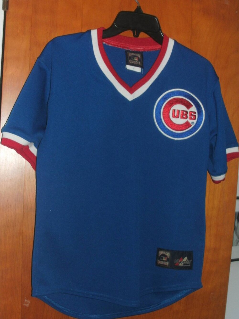 CHICAGO CUBS retro JERSEY Embroidered Logo Patch Cooperstown Collection Majestic
